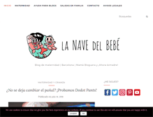 Tablet Screenshot of lanavedelbebe.com